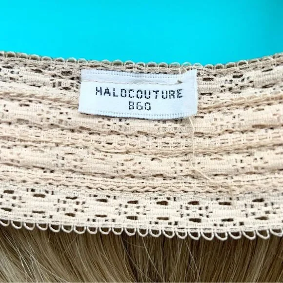 FINAL PRICE! Halocouture Hair Extensions 16 Inch Balayage Platinum Blonde B60 - Picture 6 of 11